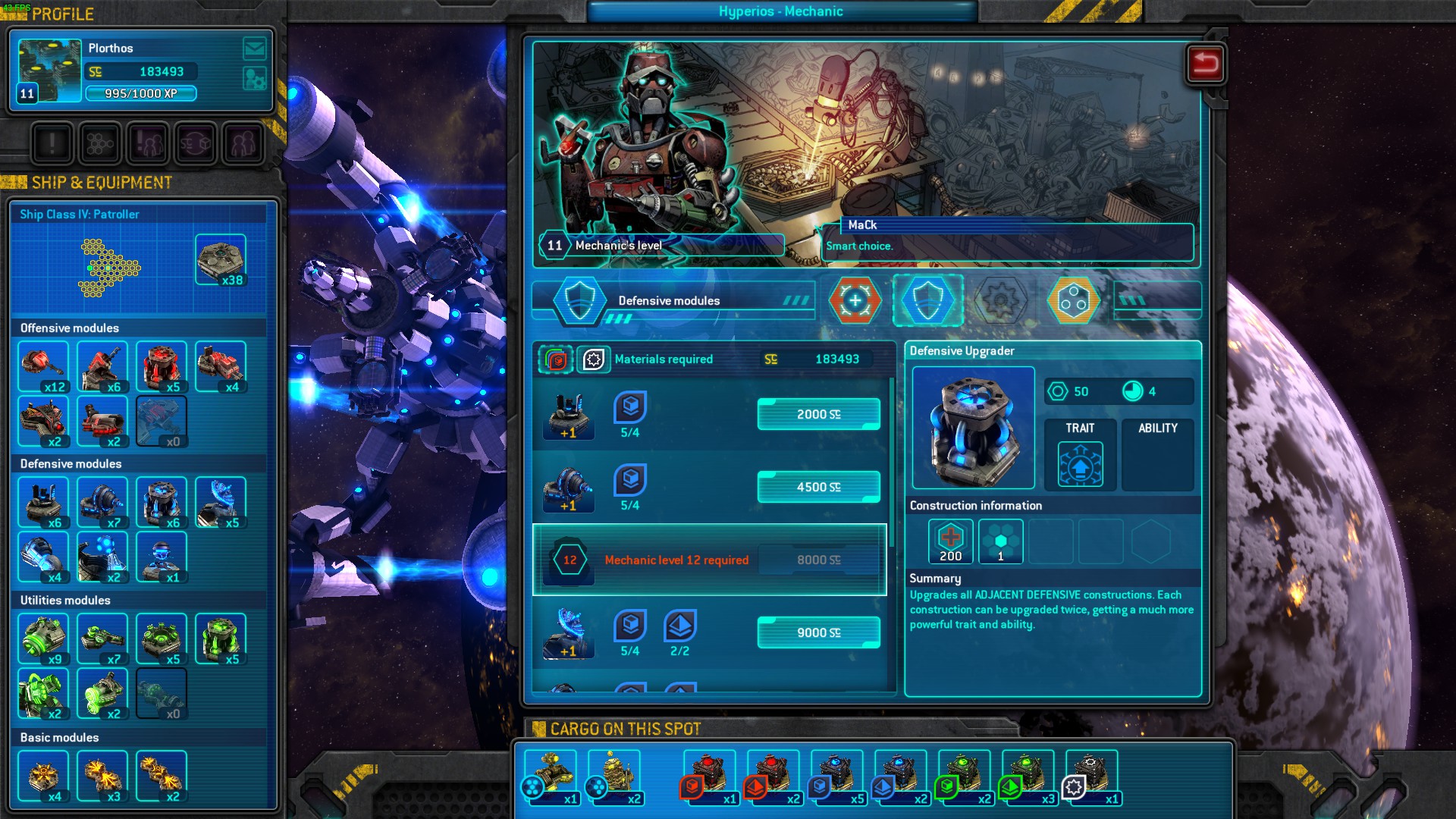 Upgrade Screen